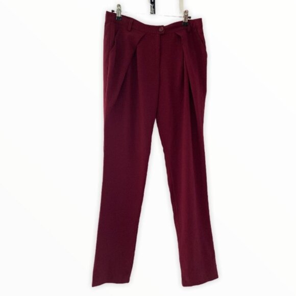 Urban Outfitters Sparkle & Fade Trousers Red Rogue 2 - Picture 3 of 8